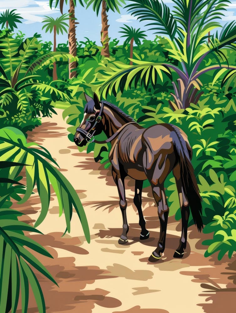 Horse In The Jungle