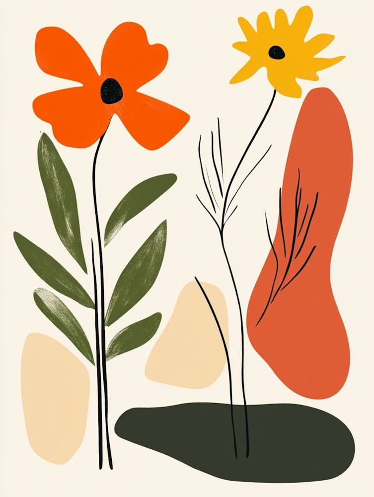 Fleurs Abstraites 96