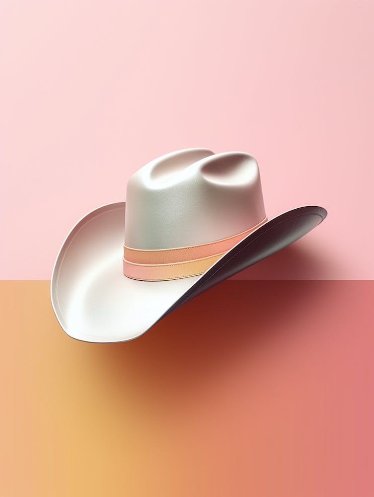 Cowgirl Hat Pastel Illustration 3