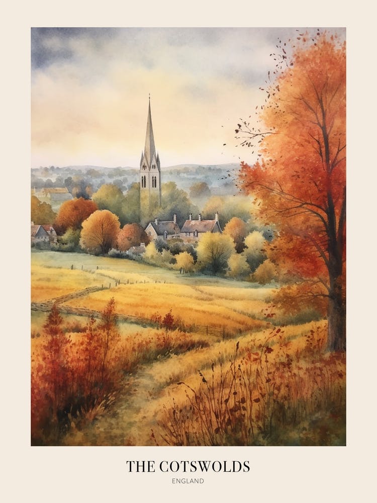 The Cotswolds England 1 Uk Trail Poster