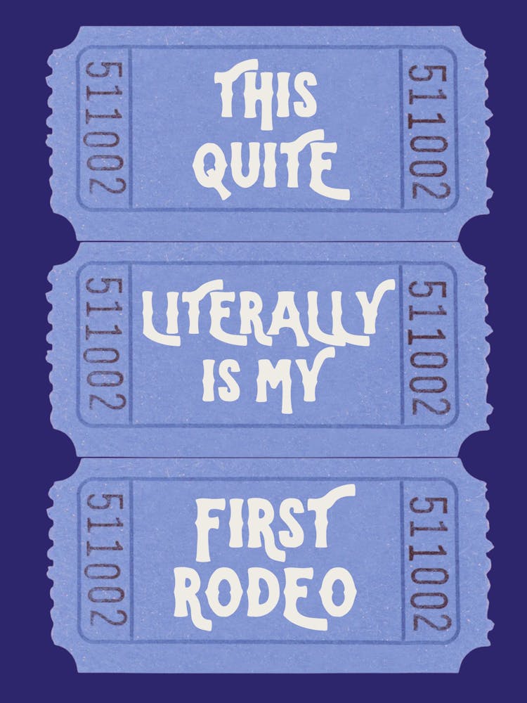 Rodeo Western Ticket