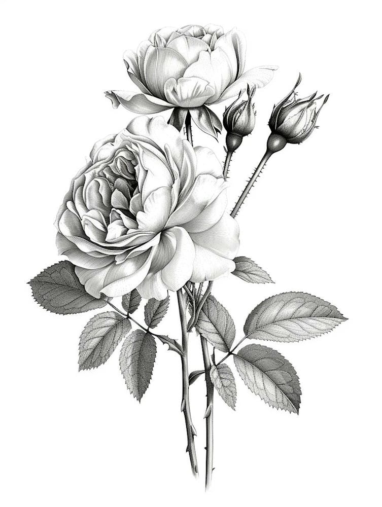 Roses Sketch 11