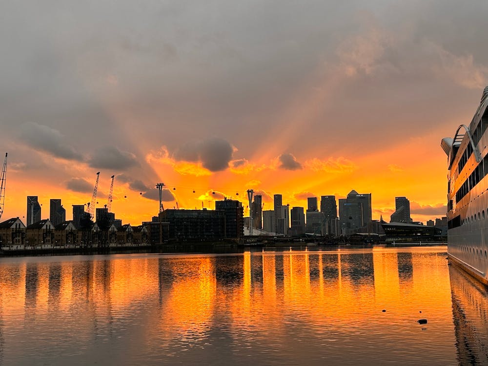 Sunset In East London