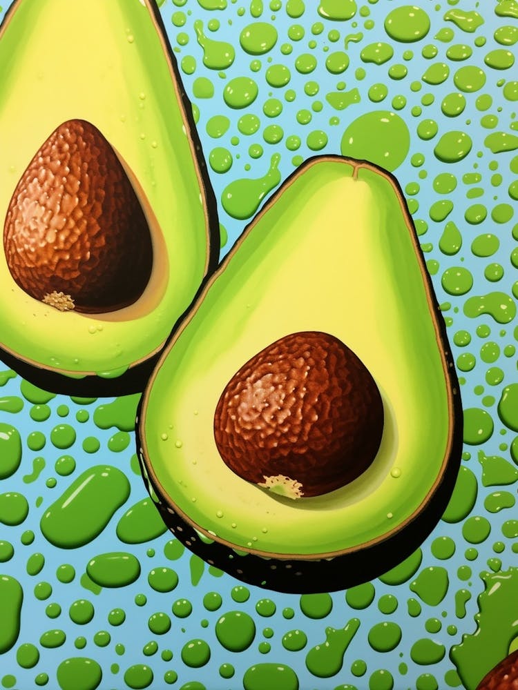 Avocado Pop Art Inspired 1