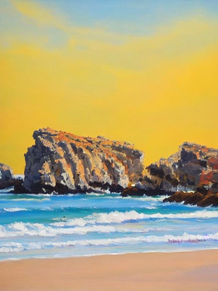 Cala Macarella Beach, Menorca, Spain Bright Abstract