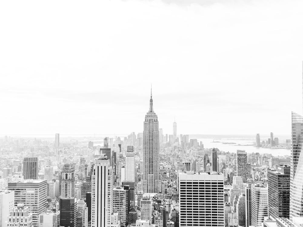 New York City Skyline Black And White