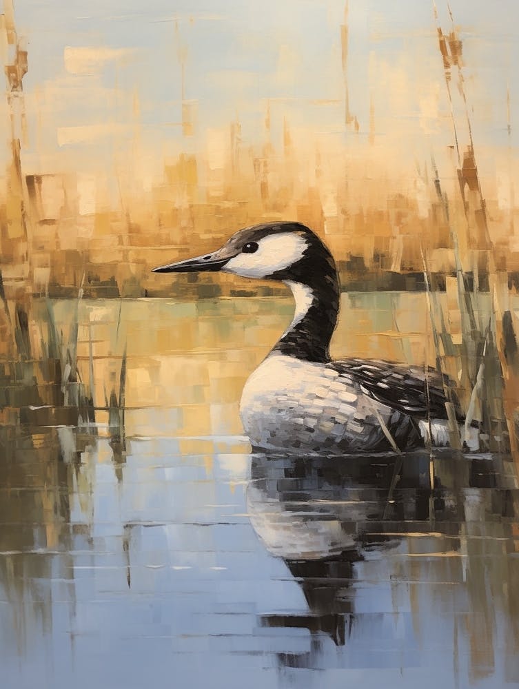Bird Painting Common Loon 4