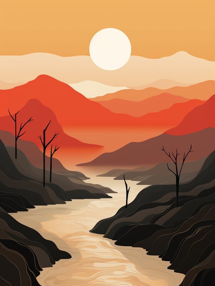 Abstract Minimalist Landscape 8