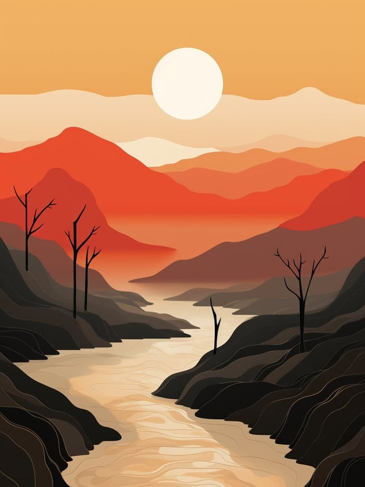 Abstract Minimalist Landscape 8