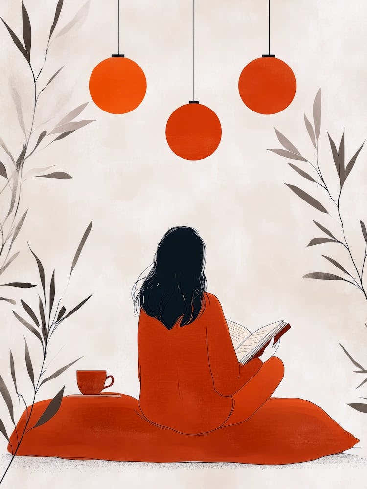 Woman Reading A Book 1