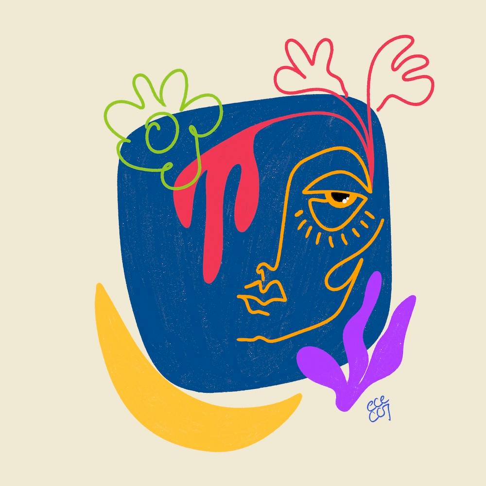 Abstract Woman Portrait