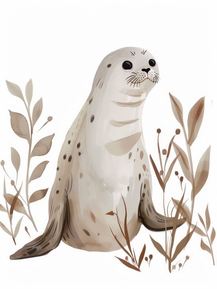 Charming Nursery Kids Animals Seal Pup 4