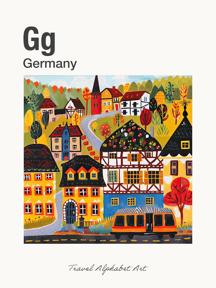 Alphabet de Voyage pour Enfants Allemagne 3