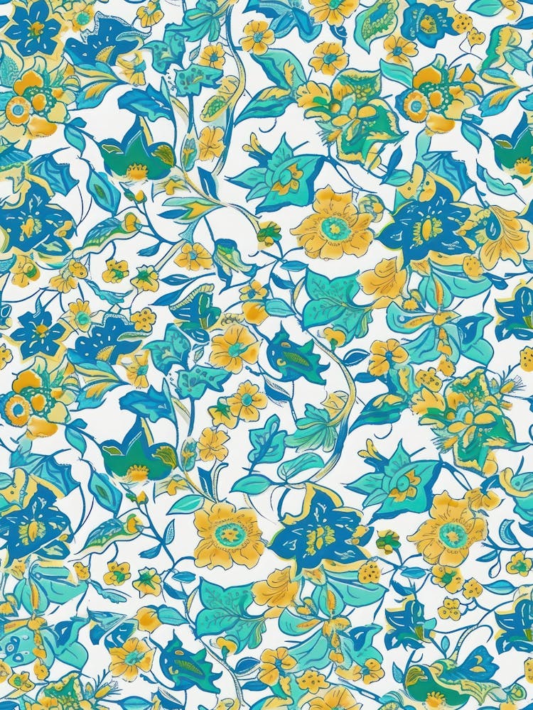 Flower Jubilee London Fabrics Floral Pattern 5