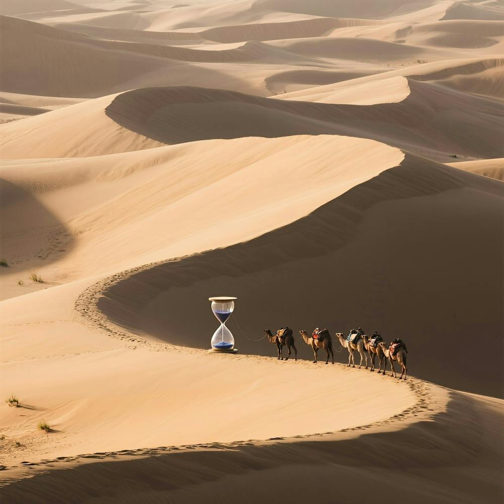 Sand Dunes In The Desert 1
