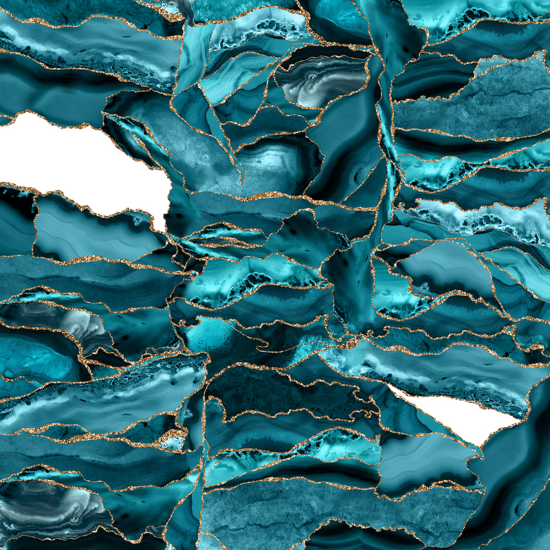 Agate Blue Gold