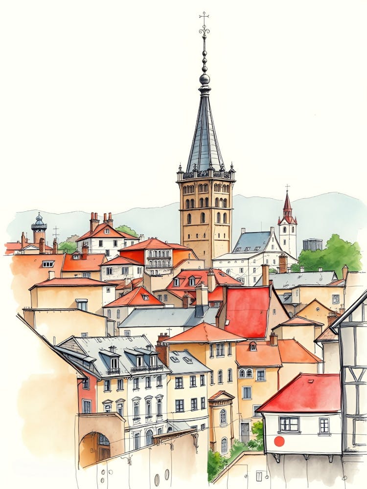 City Life in Vibrant Hues