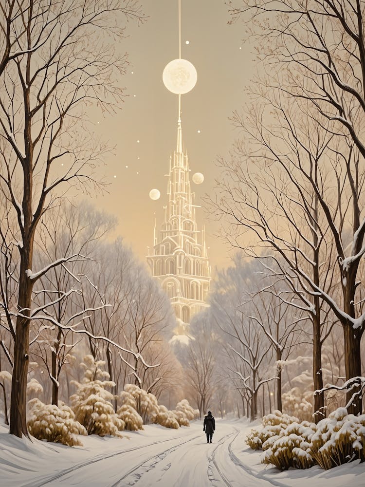 Winter Wonderland Light Tower