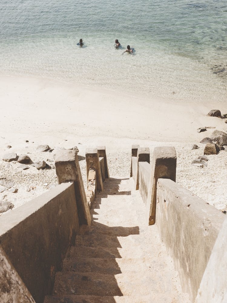 Concrete Steps To Beach