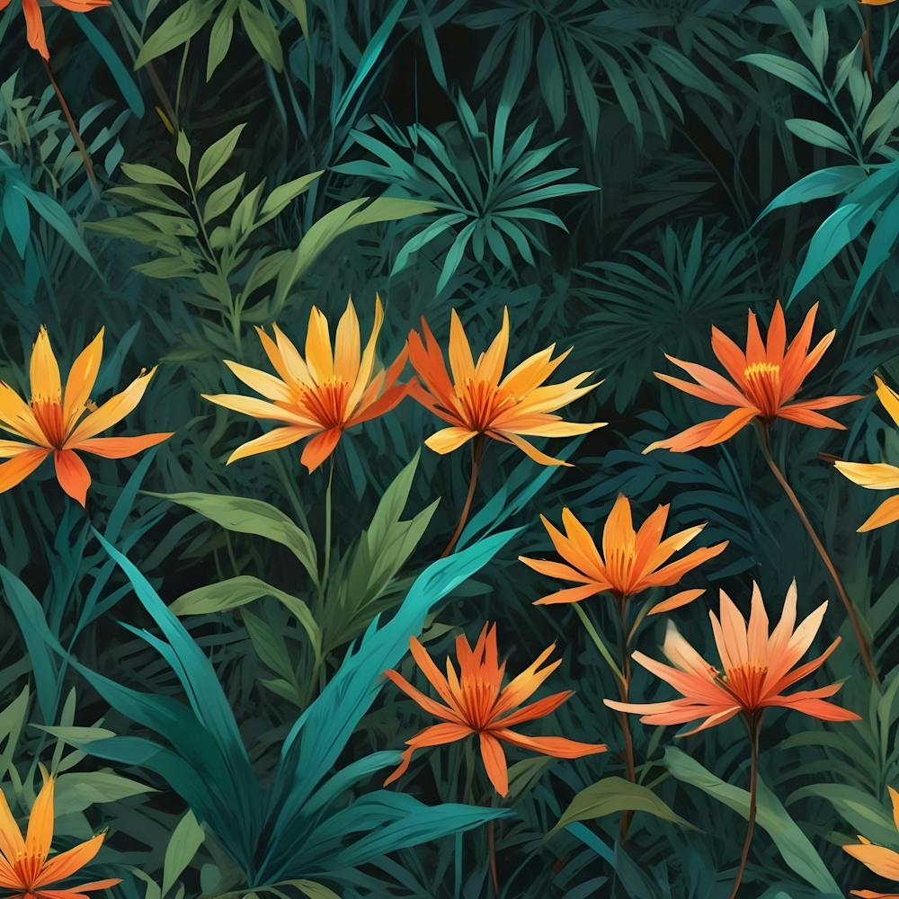 Seamless Tropical Pattern