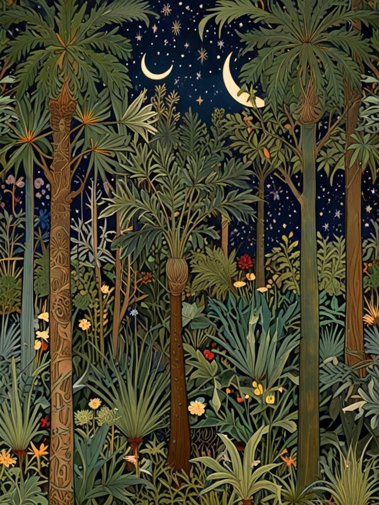 William Morris Night In The Jungle 4