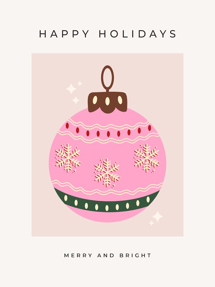 Christmas Bauble Pink