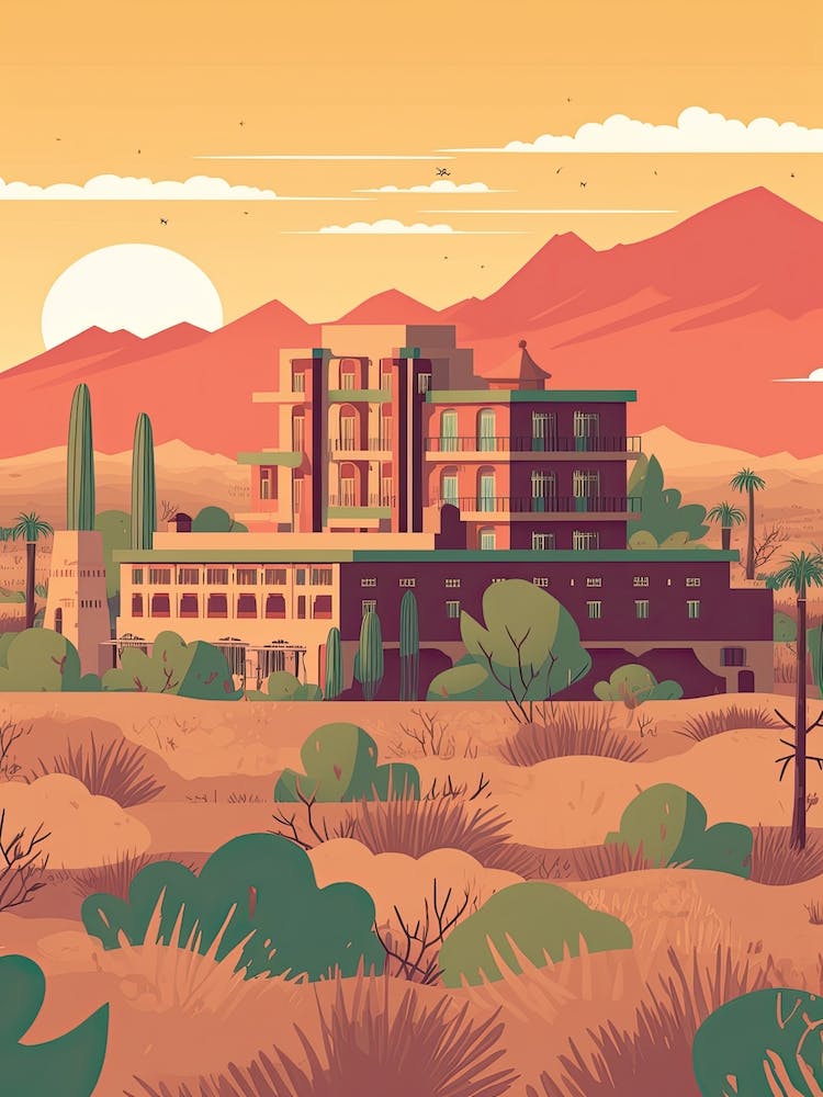 Ahmedabad India Travel Illustration 4