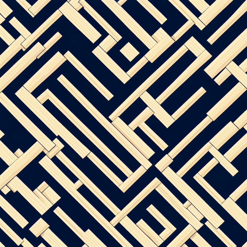 Mid Century inspired modern Seamless Pattern, 251