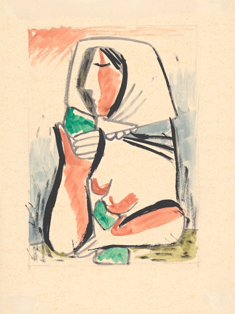 A Woman In A Scarf, Mikuláš Galanda