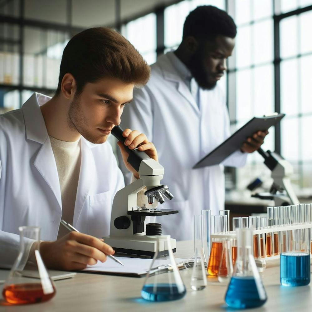 Young Scientists In A Laboratory 2