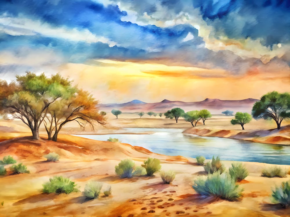 Van Gogh Etosha National Park Namibia
