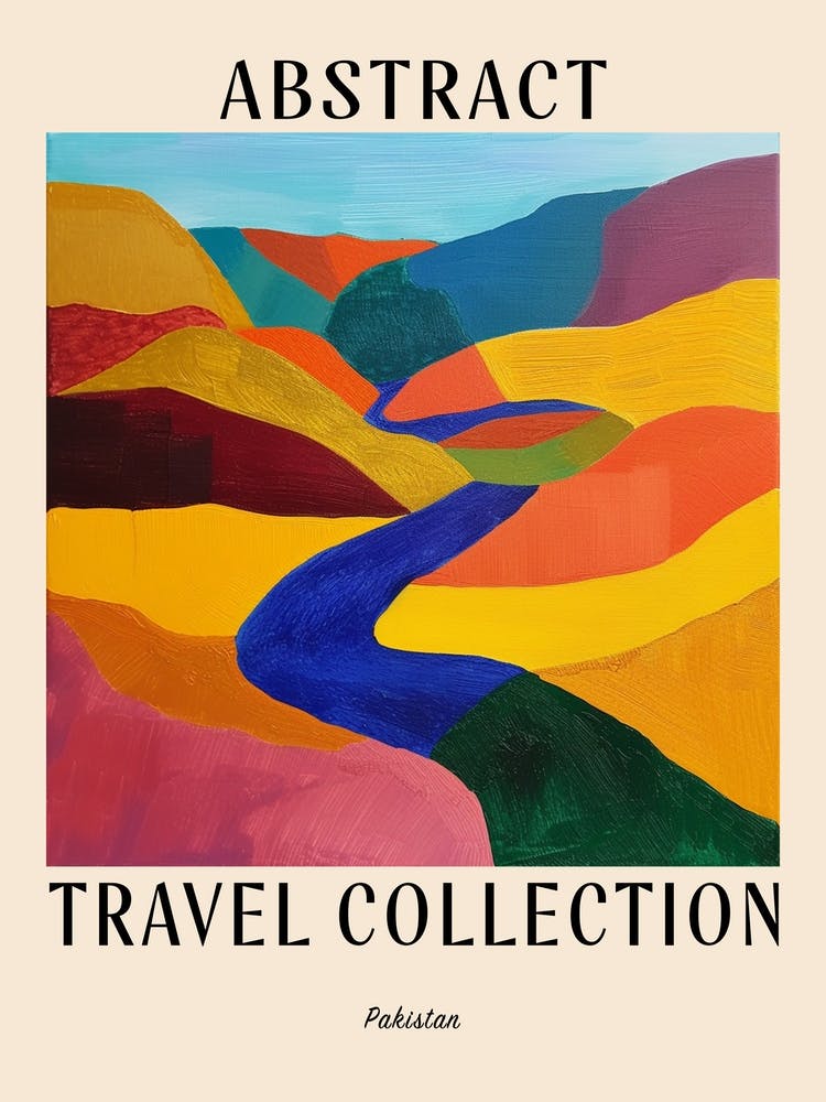 Abstract Travel Collection Poster Pakistan 3