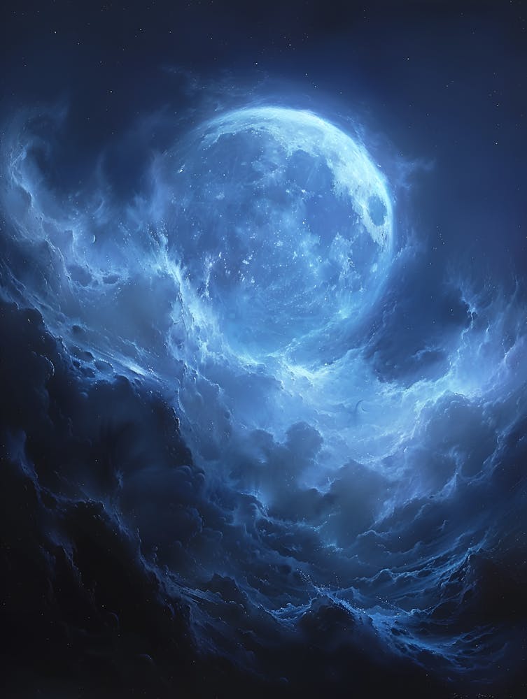 Vollmond am Himmel 8