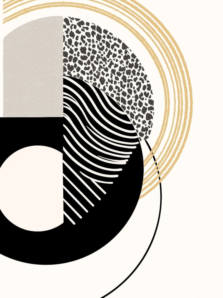 Abstract Wall Art Decor, Black and White Contemporary, Unique Home Decor, Sleek Wall Design for Living Room