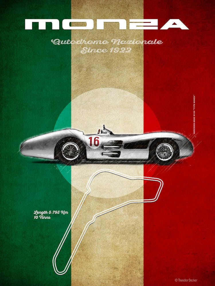 Monza MB W 196 Streamline Vintage