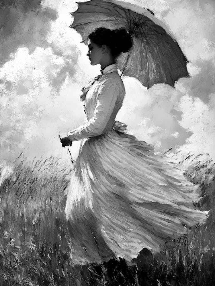 Woman With Umbrella 1