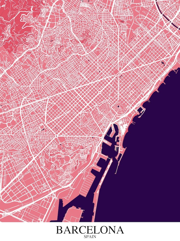 Barcelona Pink Purple