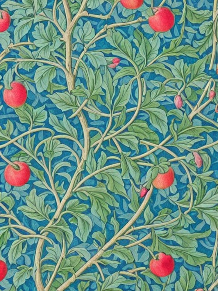 Apple Vintage Botanical Fruit