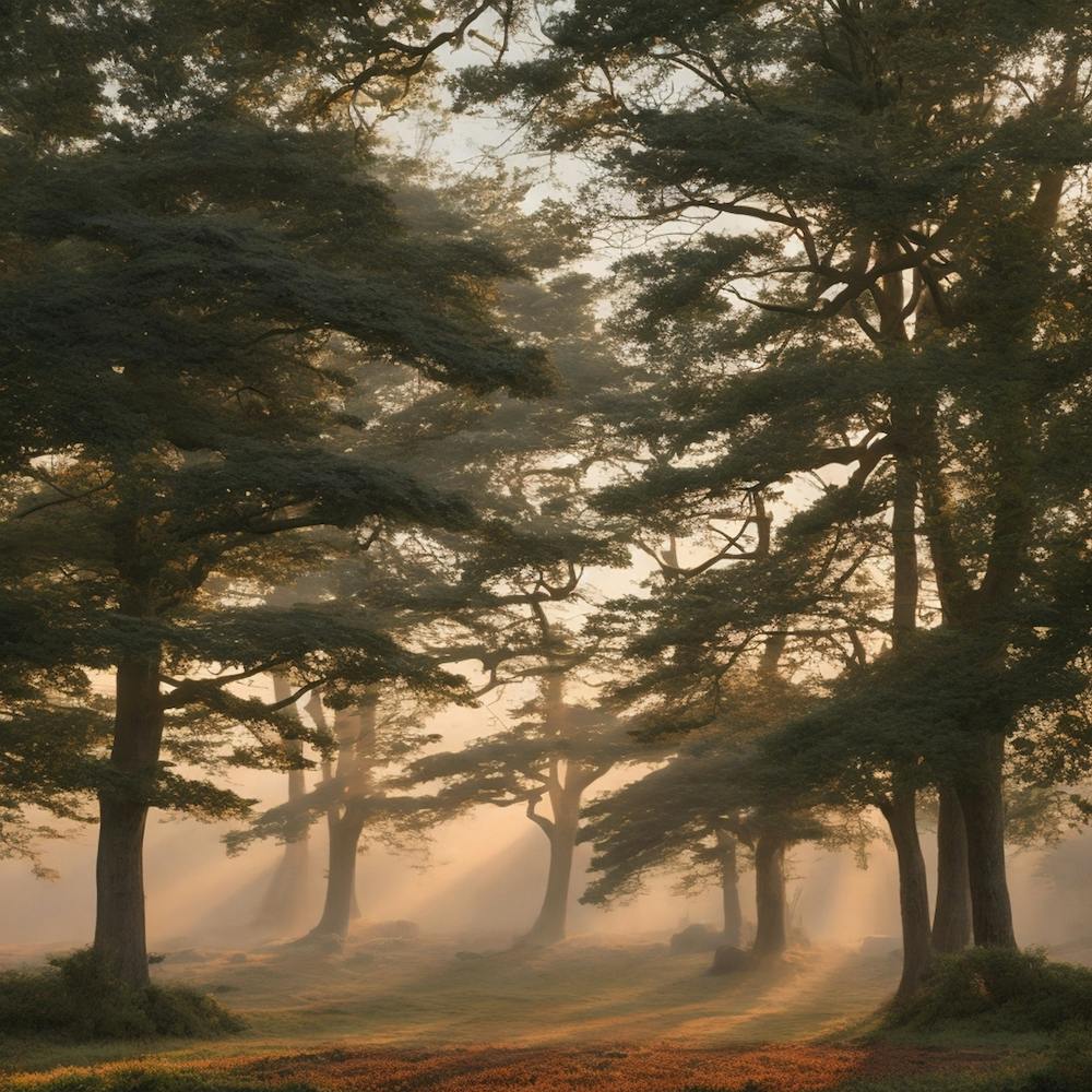 Sunrise In The Woods 1