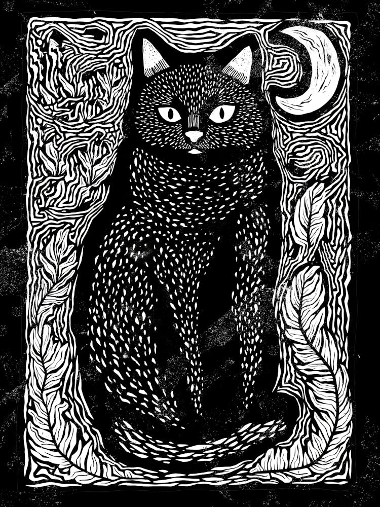 Cat In The Moonlight