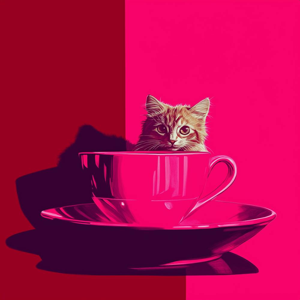 Cat In A Cup