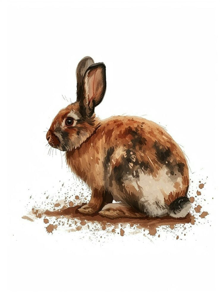 Polish Rex Rabbit Nursery Illustration 2