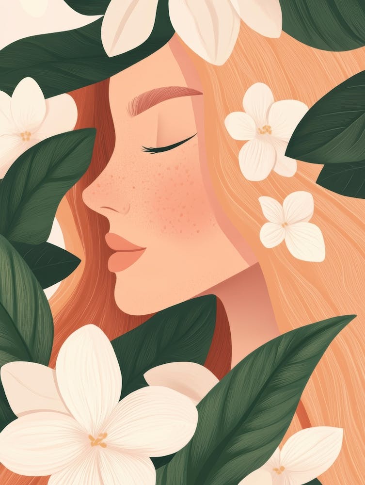 Girl With Flowers 22