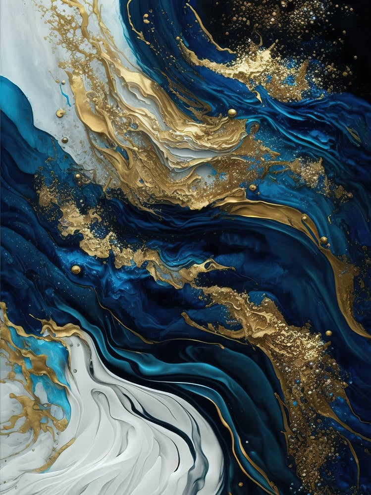 Elegant Marble Abstract Painting 6