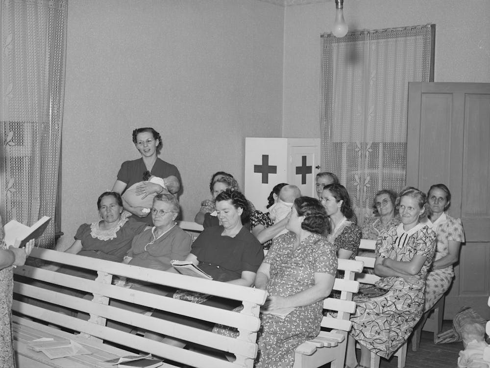 Meeting Of The Women S Welfare Society By Russell Lee