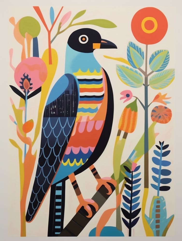 Colourful Scandi Bird Harrier 3