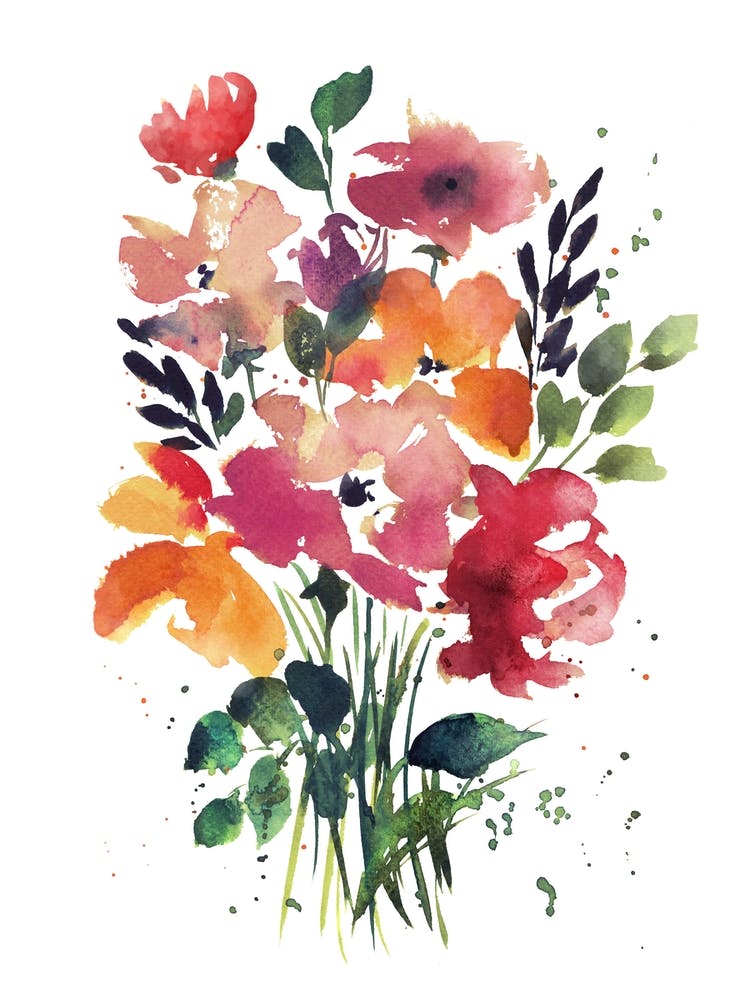 Modern Abstract Flowers