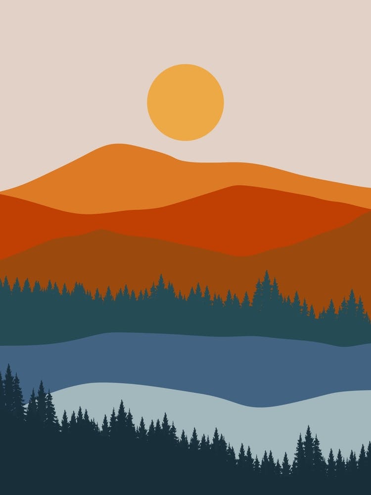 Sunset In The Mountains 6