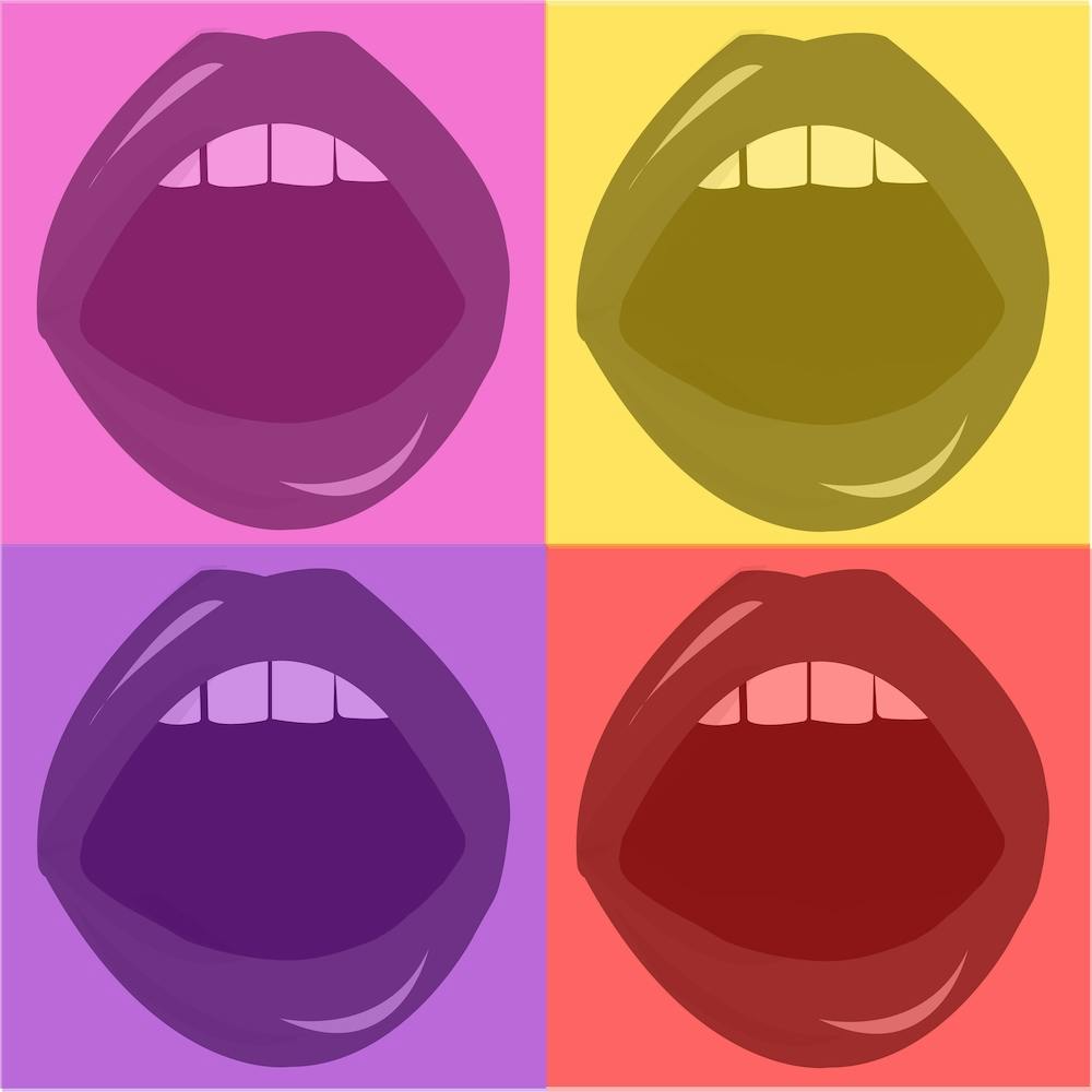 Lips IllustrationArt Print