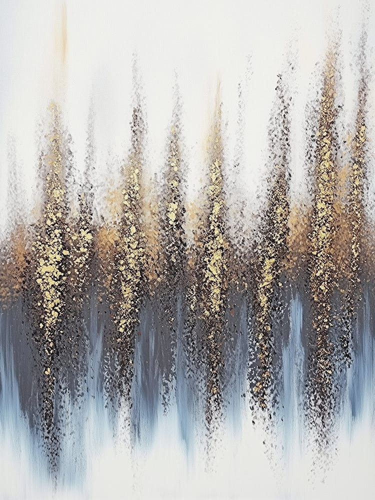 Abstrakte Acrylmalerei Naturtöne, Goldener Horizont Moderne, Kunst